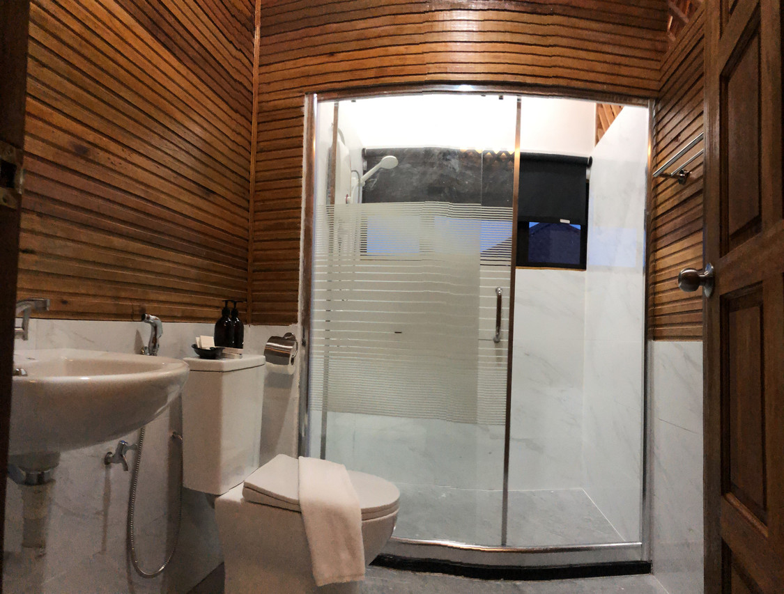 Deluxe Villa modern glass shower