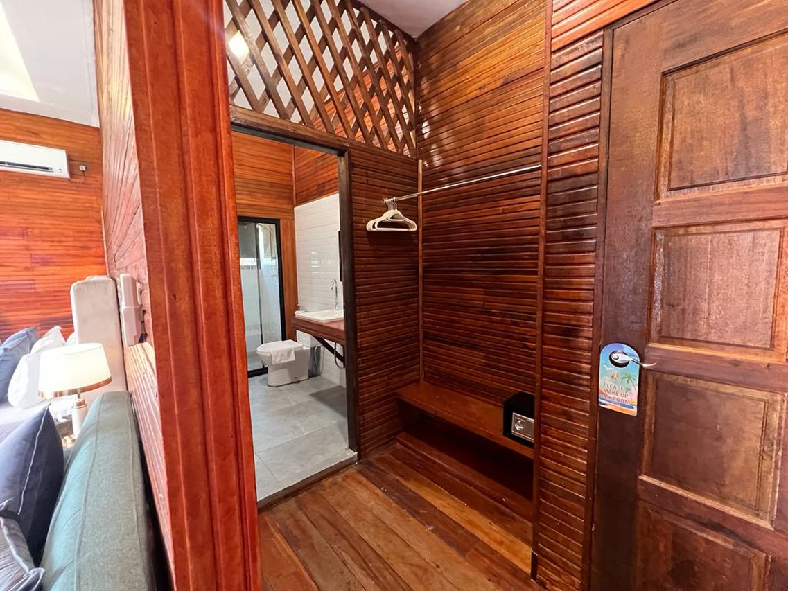 Premier Villa timber dressing area