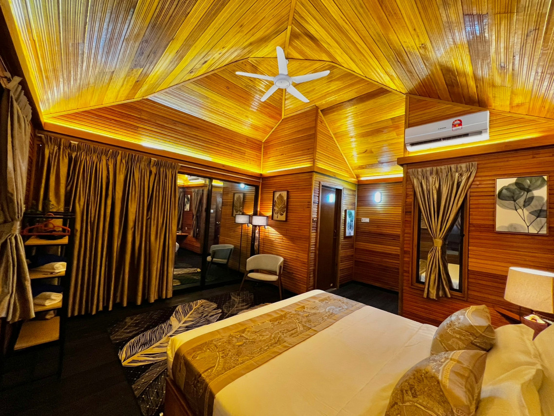 Sunrise Villa vaulted timber ceiling